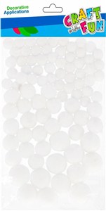 Picture of Pompony białe 90szt