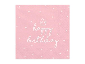 Obrazek Serwetki Happy Birthday 33x33cm 20szt