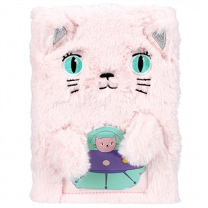 Obrazek Notes A5 pluszowy kot+notatnik A6