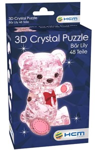 Picture of Crystal puzzle Miś Lily różowy