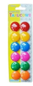 Obrazek Magnesy do tablic 30mm 12szt