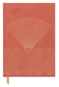 Picture of Notatnik z wegańskiego zamszu Bright Terra Cotta