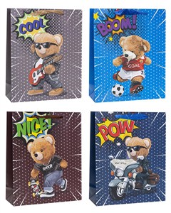 Obrazek Torebki prezentowe TD-24075-A5 wzór dziecięcy 12 sztuk