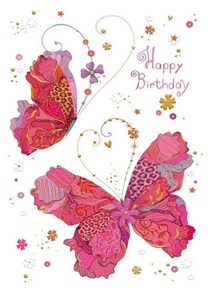 Picture of Karnet B6 + koperta MO6256X1 Czerwone motyle