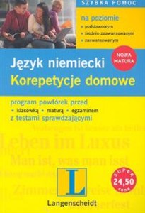 Obrazek Korepetycje domowe Język niemiecki Program powtórek przed klasówką, maturą, egzaminem z testami sprawdzającymi
