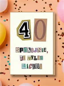 Picture of Karnet Urodziny 40