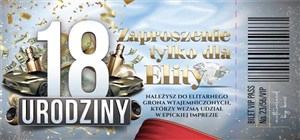 Obrazek Zaproszenie Urodziny 18 (10szt)
