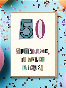 Obrazek Karnet Urodziny 50