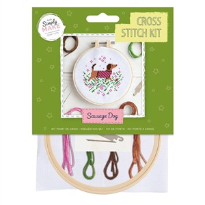 Obrazek Zestaw do haftu krzyżykowego jamnik