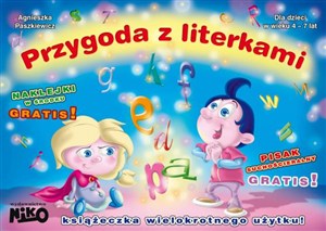 Obrazek Przygoda z literkami Pisak suchościeralny + naklejki gratis