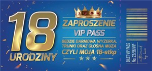 Obrazek Zaproszenie Urodziny 18 (10szt)