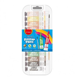 Picture of Farby plakatowe + pędzelek 12x12ml