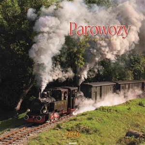 Obrazek Kalendarz 2026 ścienny duży Duży Parowozy KD-36