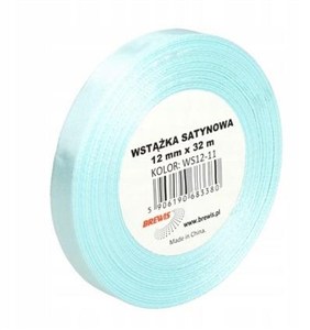 Picture of Wstążka satynowa błękitna 12mmx32m