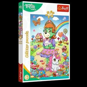 Obrazek Puzzle 100 Glitter Brokatowe Trefliki 14833