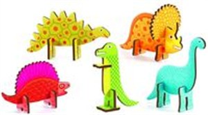 Obrazek Puzle tekturowe przestrzenne Dinozaury