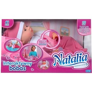 Picture of Lalka Natalia bobas mimiczny ze smoczkiem 41cm