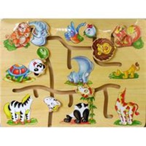 Obrazek Labirynt drewniany ze zwierzakami