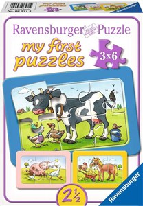Obrazek Puzzle 2D 3x6 Zwierzaki 6571