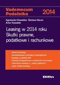 Obrazek Leasing w 2014 roku Skutki prawne, podatkowe i rachunkowe