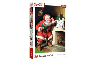 Obrazek Puzzle Coca-Cola  XMAS Mikołaj przy kominku 1000