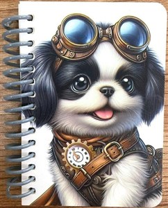 Picture of Kołonotatnik ozdobny A7/64K gładki Pies