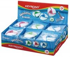 Picture of Gumka uniwersalna KEYROAD Windmill Display 24 sztuki mix