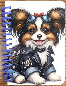 Picture of Kołonotatnik ozdobny A7/64K gładki Pies