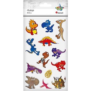 Picture of Naklejki foliowe dinozaury mix 13szt.