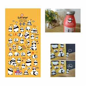 Obrazek Naklejki ozdobne wypukłe Pandy Suatelier