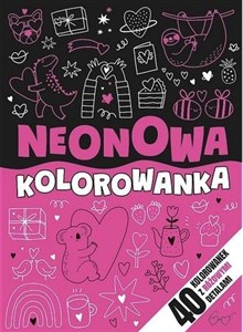 Obrazek Neonowa kolorowanka różowa
