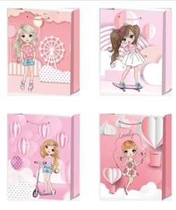 Picture of Torebki prezentowe WK 22341 L mix wzorów 12 sztuk