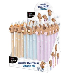 Obrazek Kidea, Długopis wymazywalny automatyczny z figurką C - Kapibara, 1 szt