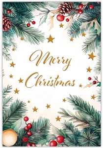 Obrazek Karnet Boże Narodzenie English