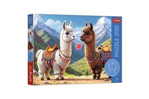 Obrazek Puzzle Kolorowe lamy 200