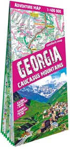 Obrazek Georgia Caucasus Mountains adventure map 1:400 000 laminat  2020