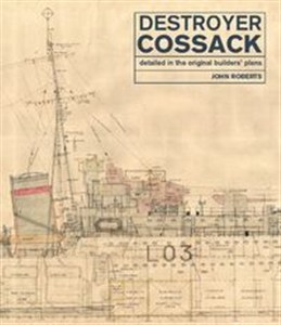 Picture of Destroyer Cossack Detailed in the Original Builders' Plans