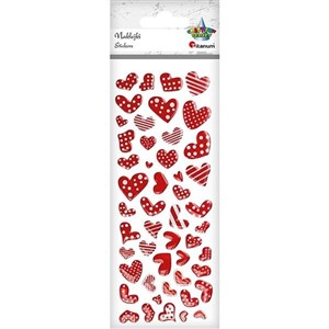Picture of Naklejki foliowe serca mix 49szt.