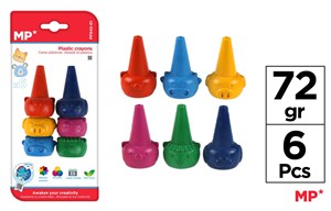 Picture of Kredki woskowe-kształt 6 kolorów