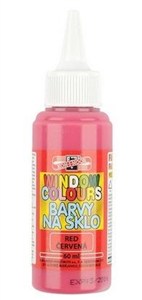 Obrazek Farba witrażowa 60ml czerwona