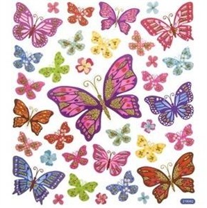 Obrazek Naklejki wiosenne motyle 35szt