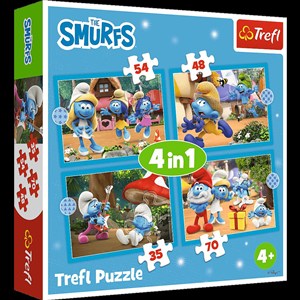 Picture of Puzzle 4w1 Smerfy, Wioska Smerfów