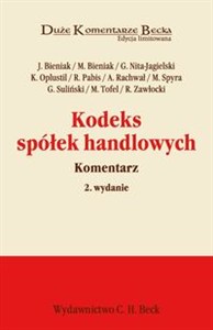 Obrazek Kodeks spółek handlowych Komentarz