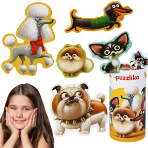 Obrazek Puzzle 25 5w1 Psy