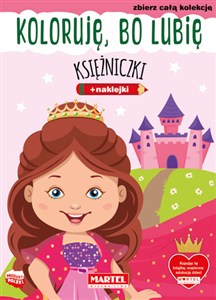 Obrazek Koloruję, bo lubię. Księżniczki z naklejkami