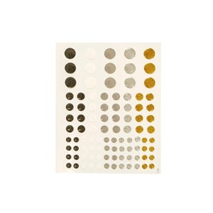 Obrazek Kropki samoprzylepne metaliczne