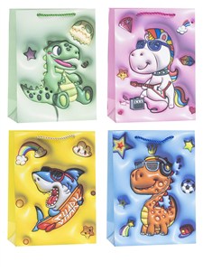 Obrazek Torebki prezentowe TD-24150-A3 wzór dziecięcy 12 sztuk