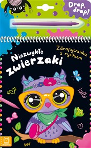 Obrazek Niezwykłe zwierzaki Zdrapywanka z rysikiem