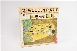 Obrazek Puzzle 200 Puzzle Drewniane Pocałunek Gustav Klimt 20247