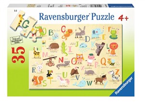 Obrazek Puzzle 35 Alfabet ze zwierzętami